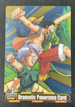 Dragon Ball x One Piece Jump Magazine 40th Anniversary Card Luffy Trunks - Image 1