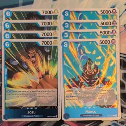 4 x Jozu OP08-047 R & 4 x Marco OP10-055 R Two Legends English One Piece Mint - Image 1