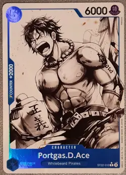One Piece Card Game Portgas.D.Ace ST22-010 C Alternative Anglais - Image 1