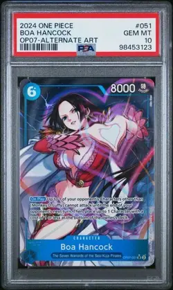 2024 One Piece OP07 #051 Boa Hancock Alt Art PSA 10 - Image 1