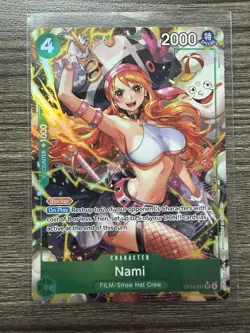 One Piece TCG Nami OP14-031 Alt Art SR The Azure Sea’s Seven English OP14 TCG - Image 1