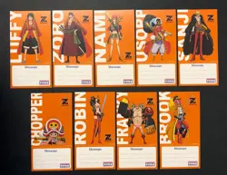 R256 Straw Hat Crew One Piece Film Z Message Cards Nami Nico Robin Luffy 4.5" - Image 1
