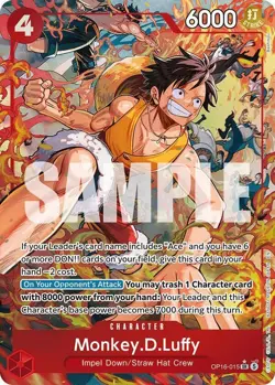 One Piece Monkey.D.Luffy OP16-015 Alternate Art Foil - Image 1