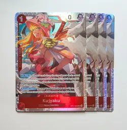 4 x Kujyaku OP11-004 SR Super Rare Holo Foil One Piece TCG Game Card Playset NM - Image 1