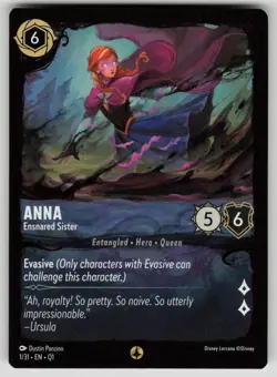 Anna - Ensnared Sister Illumineer's Quest: Deep Trouble 1/31 Disney Lorcana NM - Image 1