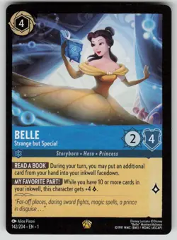 Belle Strange but Special The First Chapter Legendary 142/204 Disney Lorcana NM - Image 1