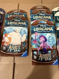 Lot of 14 Disney Lorcana Sleeved Booster Packs- Rise Of Floodborn, Whispers, Etc - Image 3