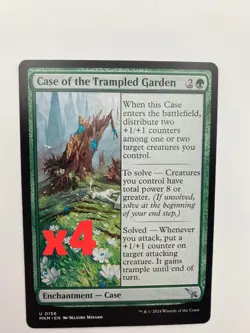 Case of the Trampled Garden Murders at Karlov Manor x4 MTG Playset Regular Card - Image 1