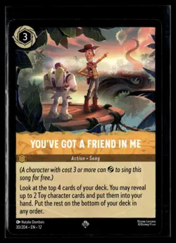 Disney Lorcana Wilds Unknown You've Got a Friend in Me Non Foil #30/204 - Image 1