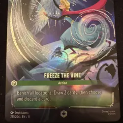 - Disney Lorcana - Freeze the Vine - Winterspell - Enchanted 231/204 - Image 5