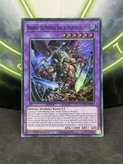 Yugioh Berfomet The Mythical King Of Phantom Beasts AGOV-EN032 Super Rare 1st NM - Image 1