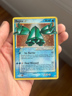 Pokemon Regice Gold Star 90/92 - 2006 Legend Maker Holo w/ Swirl (MP) - Image 1