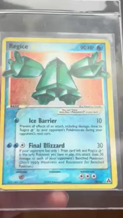 Pokemon Regice Gold Star 90/92 - 2006 Legend Maker Holo w/ Swirl (MP) - Image 2