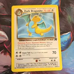Pokemon TCG Dark Dragonite Team Rocket Rare Regular 22/82 Stage 2 70 HP Wizards - Image 1