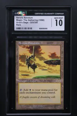 Serra's Sanctum MTG Urza's Saga 325/350 Rare Graded CGC 10 Current *TOP POP* - Image 1