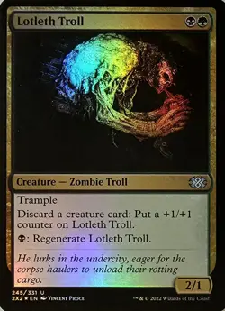 X 1 Lotleth Troll FOIL NM-M Double Masters 245 MTG Magic The Gathering - Image 1