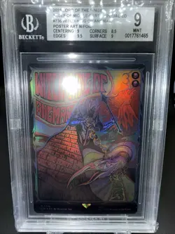 Witch-king of Angmar Borderless Poster Foil BGS 9 MTG LOTR - Image 2