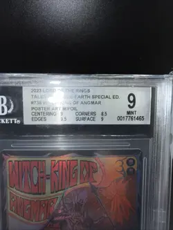 Witch-king of Angmar Borderless Poster Foil BGS 9 MTG LOTR - Image 4