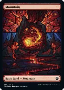 Mountain (Showcase) 280 Land Dominaria United NM MTG - Image 4