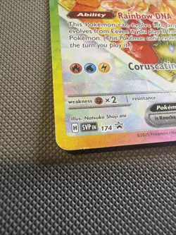 2025 Scarlet & Violet Promo Eevee EX Holo Black Star Promo #SVP EN 174 - Image 3