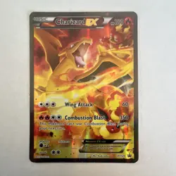 Pokemon Charizard EX XY121 Full Art Holo Promo Card XY Set 180 HP Wing Attack - Image 1