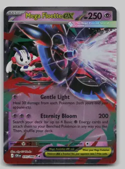 Mega Floette ex 035/086 Double Rare ME04: Chaos Rising Pokemon Near Mint - Image 1