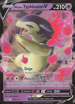 Hisuian Typhlosion V SWSH237 Holo Promo Sword & Shield Promo Pokemon Near Mint - Image 1