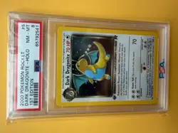 The Pokemon Company 2000 Team Rocket Dark Dragonite 5/82 1st Ed Holo PSA 8 - Image 1