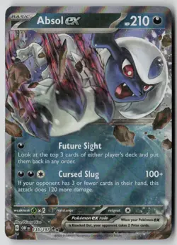 Absol ex 135/197 Double Rare Obsidian Flames Pokemon Holo NM - Image 1