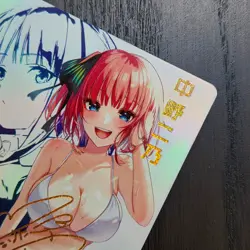 FANTASY SHRINE Quintessential Quintuplets NINO NAKANO Bikini Anime Card ZR106 - Image 2