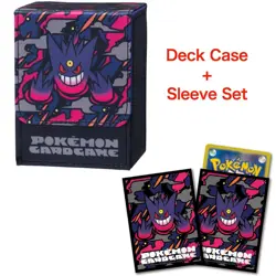 Pokemon Card Game Flip Deck Case & Sleeve Set Mega Gengar Pokemon Center Japan - Image 1