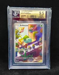 Pokemon Stellar Crown - Bulbasaur IR #143 - BGS 9.5 - Image 1