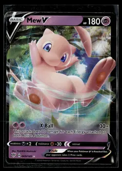 Pokemon TCG SWSH03: Darkness Ablaze #069/189 Mew V - Image 1
