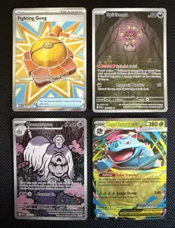 Pokemon Mega Evolution 4 Card Lot Houndstone IR Spiritomb IR Mega Venusaur ex - Image 1