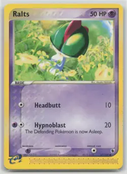 Ralts 67/109 Common Ruby & Sapphire Pokemon Moderately Played - Image 1