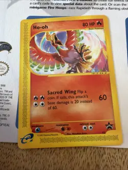 SEALED Pokemon TCG Scan-Tastic Spectacular e-Reader Series Ho-Oh Rapidash PROMO - Image 2