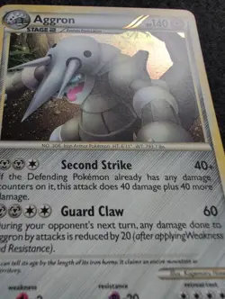 Aggron - 1/102 - Holo Rare Triumphant HGSS Set TCG - Pokemon Card - Image 3