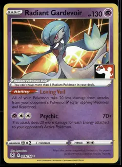 Radiant Gardevoir 069/196 Prize Pack Series 3 Stamped English Pokemon Card (LP) - Image 1