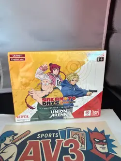 SAKAMOTO DAYS BANDAI Union Arena - #UE19BT Booster Box TCG ENGLISH FREE SHIPPING - Image 1