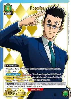 Leorio Alternate Art Foil - UE02BT/HTR-1-092 NM - Union Arena - Image 1