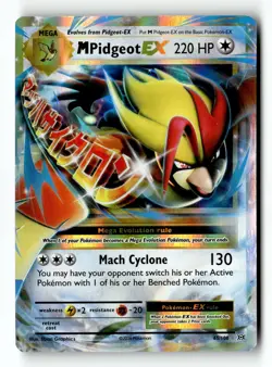 Pokemon Card M Pidgeot EX Holo LP XY - Evolutions 65/108 - Image 1