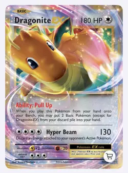 Pokemon TCG Dragonite EX Evolutions Holo Card 72/108 Rare Mint Condition 2016 - Image 1