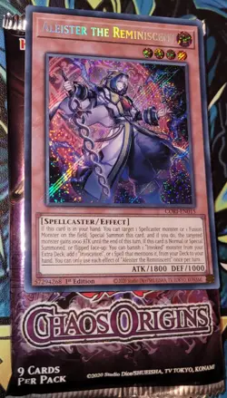 Aleister The Reminiscent Secret Rare CORI-EN015 1st Edition Near Mint Yugioh! - Image 3
