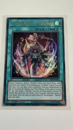 Invocation - “Sword” CORI-EN053 Ultra Rare 1st Ed Yugioh - Image 1