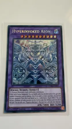 Hyperinvoked Aeon Cori-En033 Secret Rare 1st Ed Yugioh - Image 1