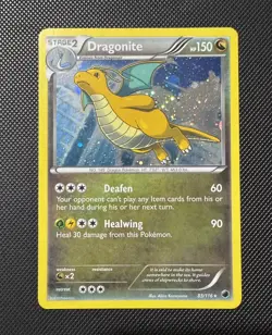Pokemon TCG Dragonite 83/116 Plasma Freeze Holo Rare Cosmos Holo 2013 LP+ - Image 1