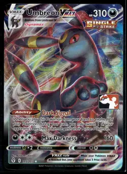 Umbreon Vmax 095/203 Full Art Prize Series Stamped English Pokemon Card (LP) - Image 1