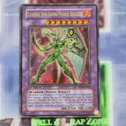 Konami Yu-Gi-Oh! TCG Elemental HERO Shining Phoenix EOJ-EN033 1st Ed Ult. Rare. - Image 2