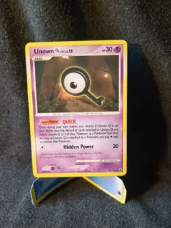 Unown Q 49/100 Majestic Dawn Regular Uncommon 2008 Pokemon TCG Card - Image 1