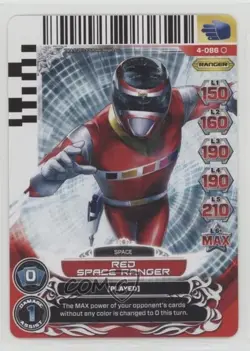 2013 Saban's Power Rangers - Action Card Game Red Space Ranger #4-086 - Image 1
